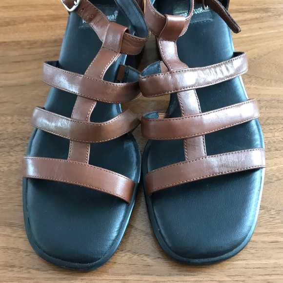 NWOT Brown leather sandals size 8 - Picture 3 of 7